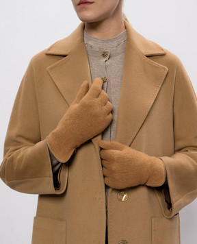 Babe Pay Pls Brown gloves with wool 11813