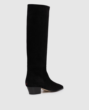 Aeyde Black suede Medea boots KB0619003001225