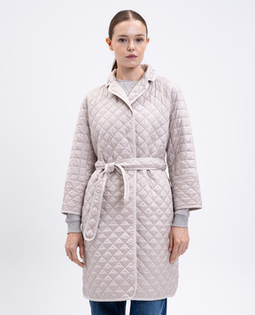 Max Mara Beige quilted jacket ARIANNA with a smell ARIANNA