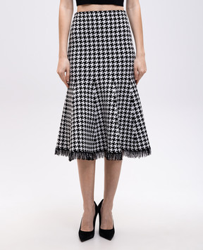 Alexander McQueen Midi skirt with pattern 829318Q1BDB