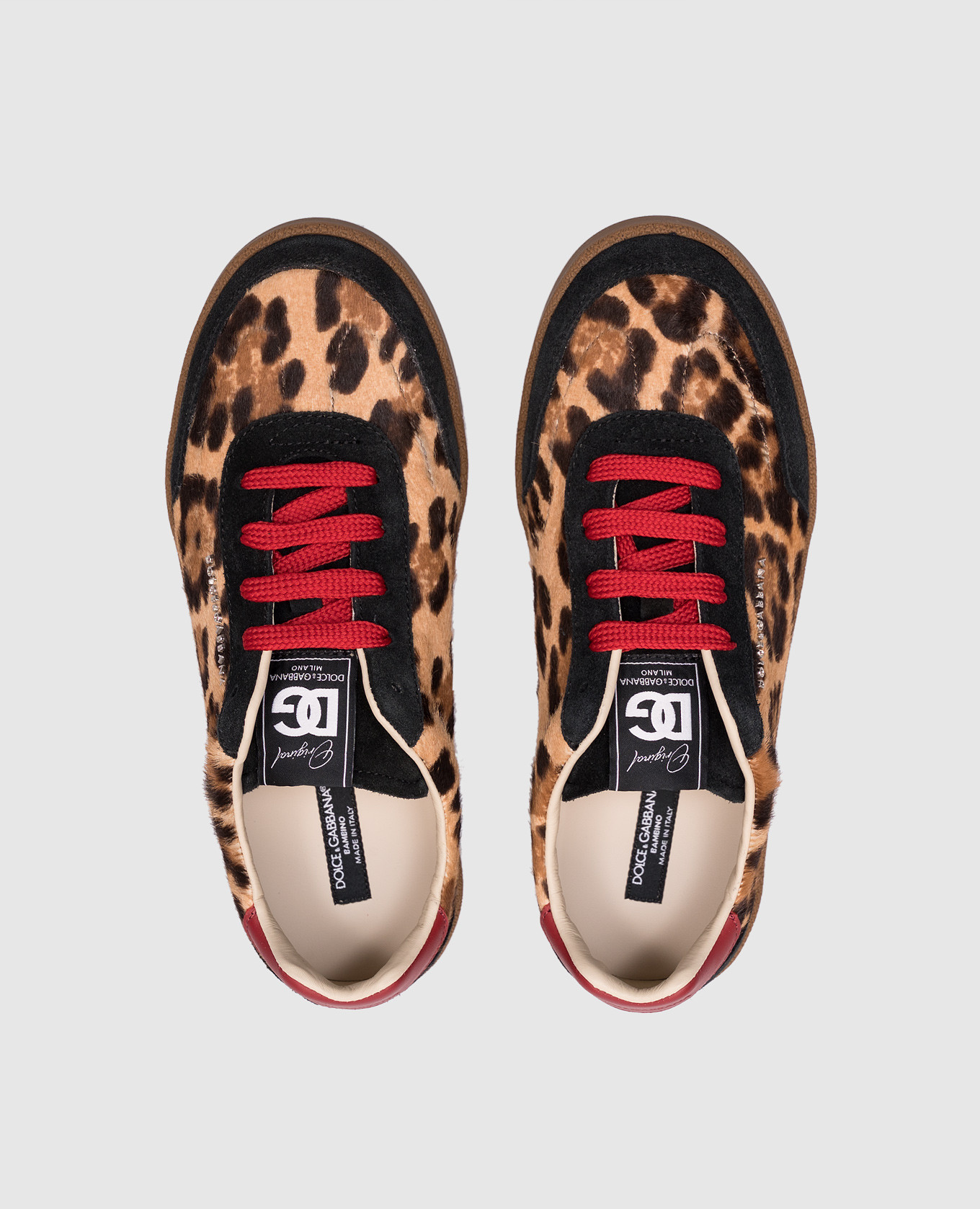 Children's brown leather sneakers DG Originals Dolce&Gabbana 4