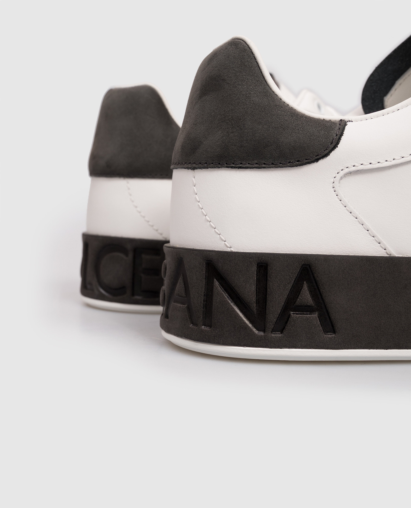 

White leather sneakers with logo Dolce&Gabbana