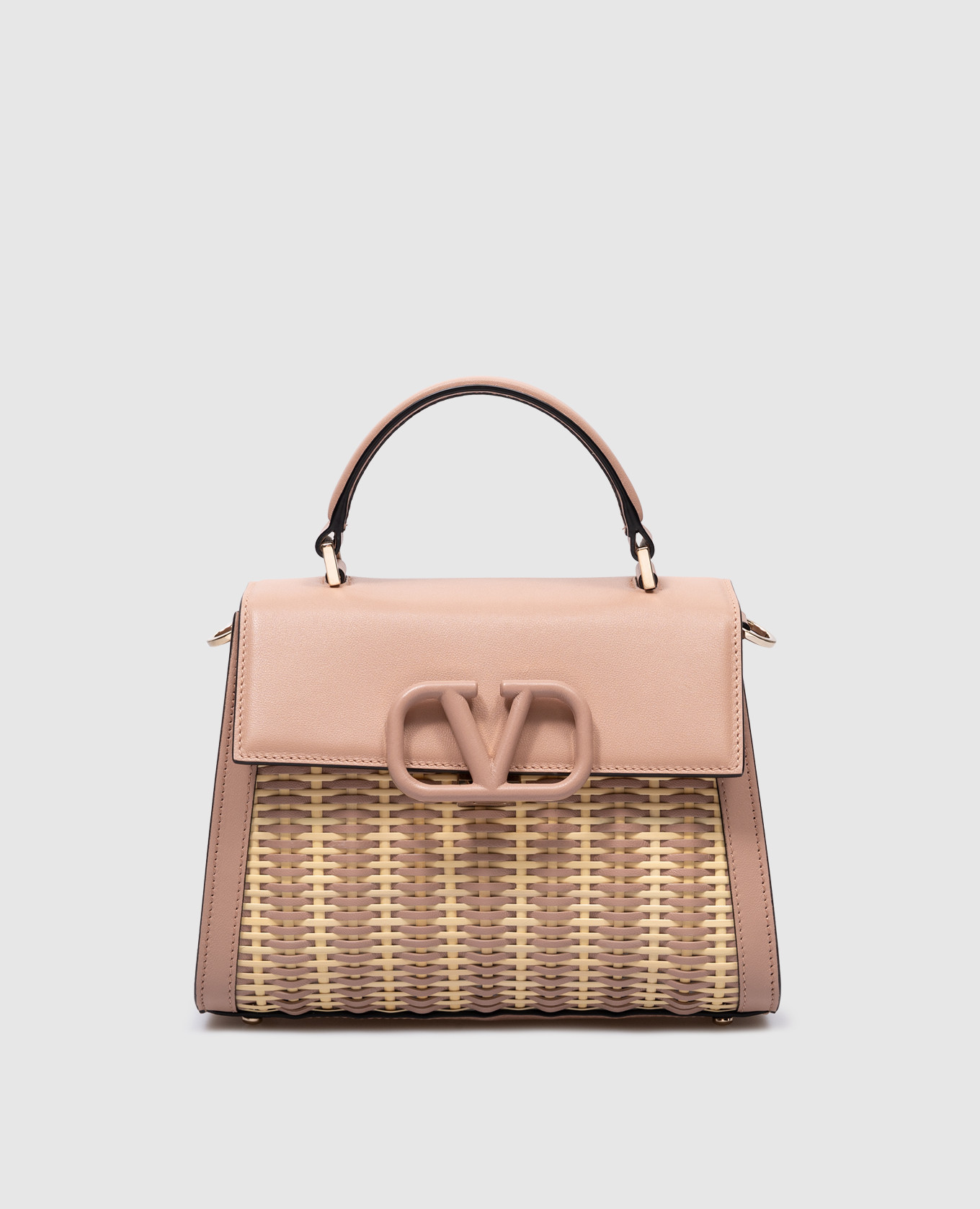

VSLING beige combination cross-body bag Valentino