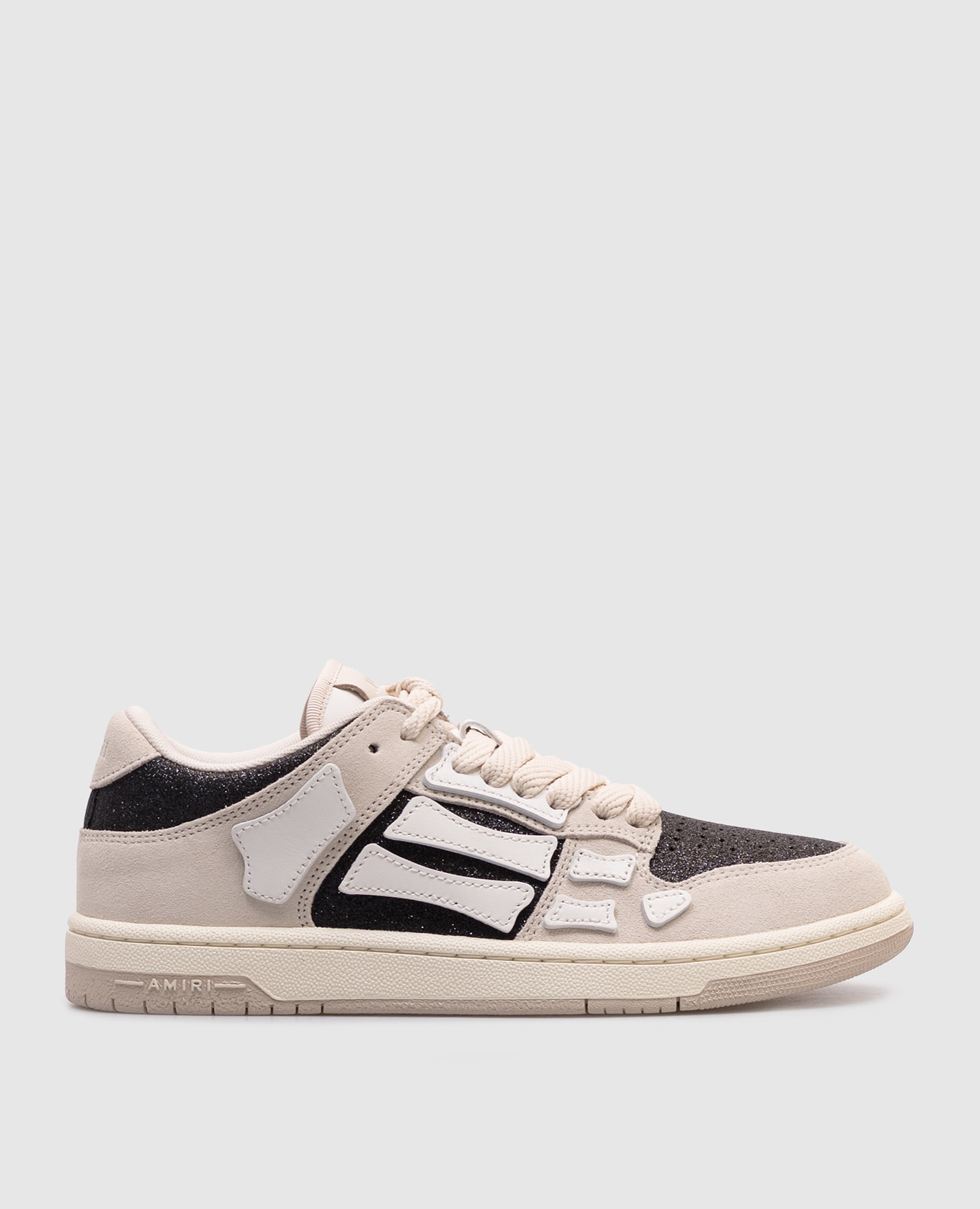 

Beige suede Skel sneakers AMIRI