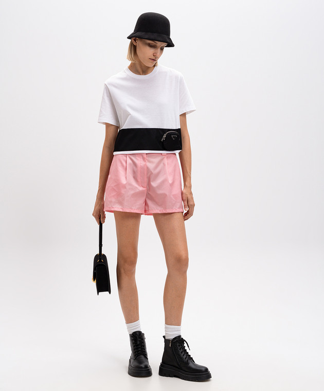 ショートパンツ Prada Pink nylon shorts Prada Light Pink Re-Nylon Shorts Polyamide ref.360851 - Joli