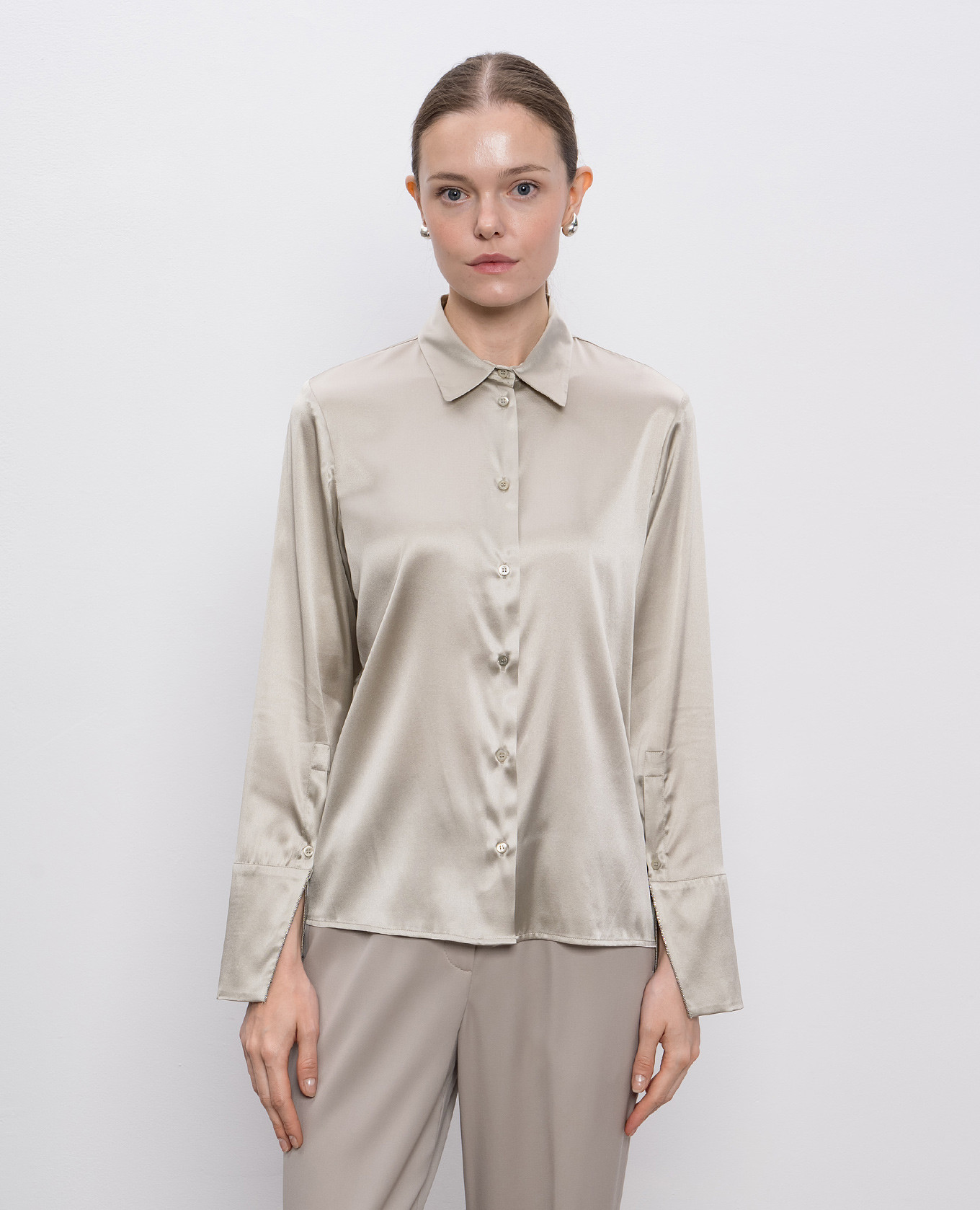 

Green silk blouse Peserico