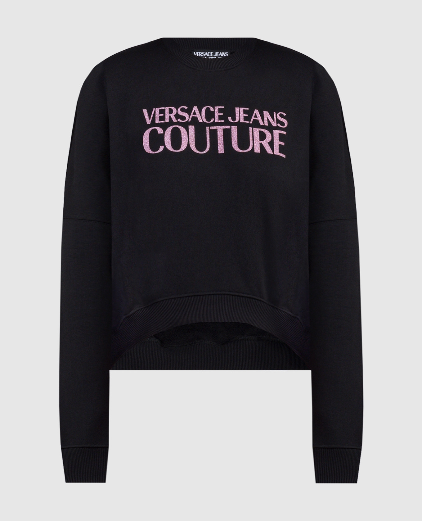 

Black sweatshirt with logo Versace Jeans Couture