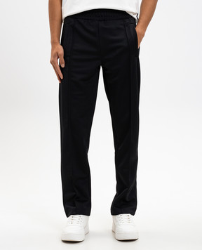Palm Angels Black sweatpants with logo print PMCJ048C99FAB001