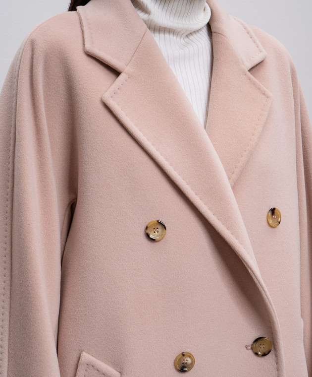 Max Mara - Pink REBUS double-breasted wool and cashmere coat