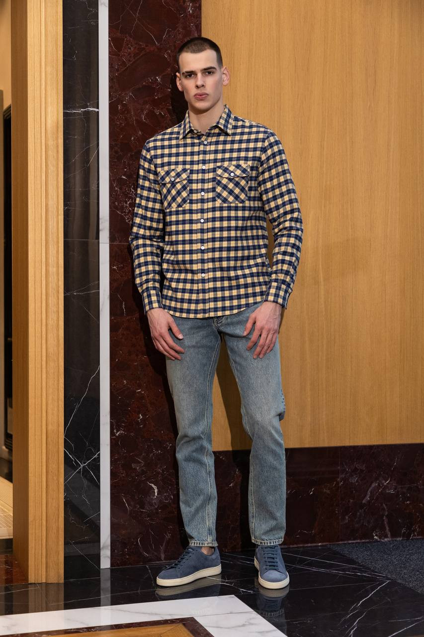 

Checkered shirt Valentino, White