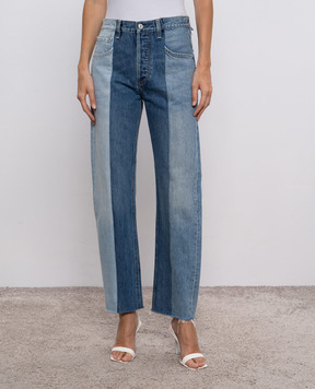 CITIZENS OF HUMANITY Dahlia blue jeans with logo patch 21913011