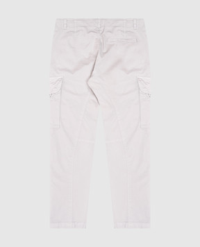 C.P. Company Children's gray cargo pants with logo CNP004LRC051015