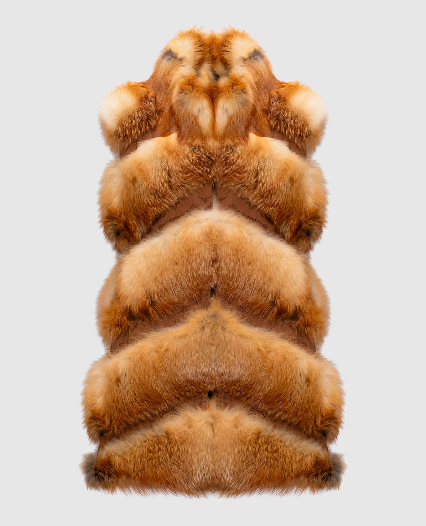 

Orange fox fur vest Marco Schera Vanoli