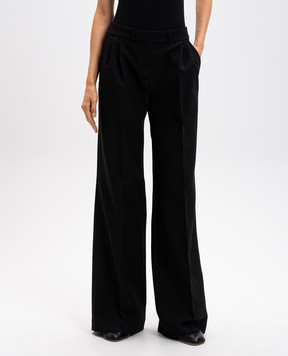 Coperni Black pants with logo COPP90F3004