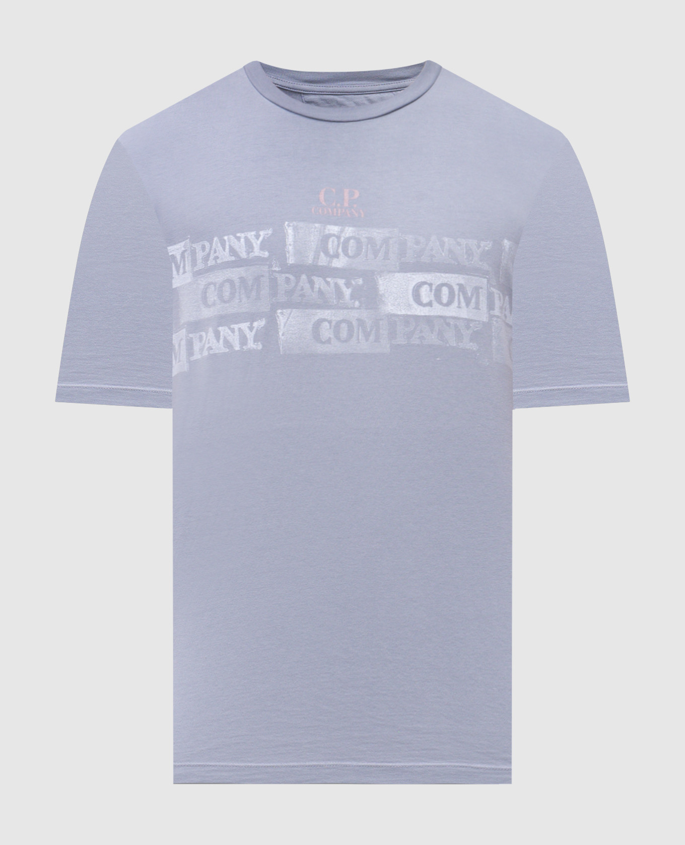 Purple T-shirt with logo print C.P. Company