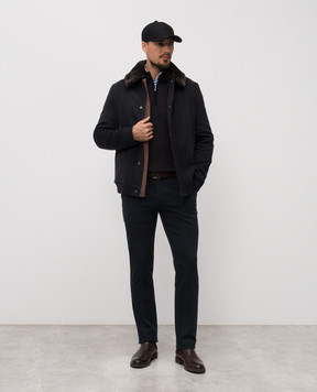 MooRER Blue pants FILICUDI-J FILICUDIJDRL
