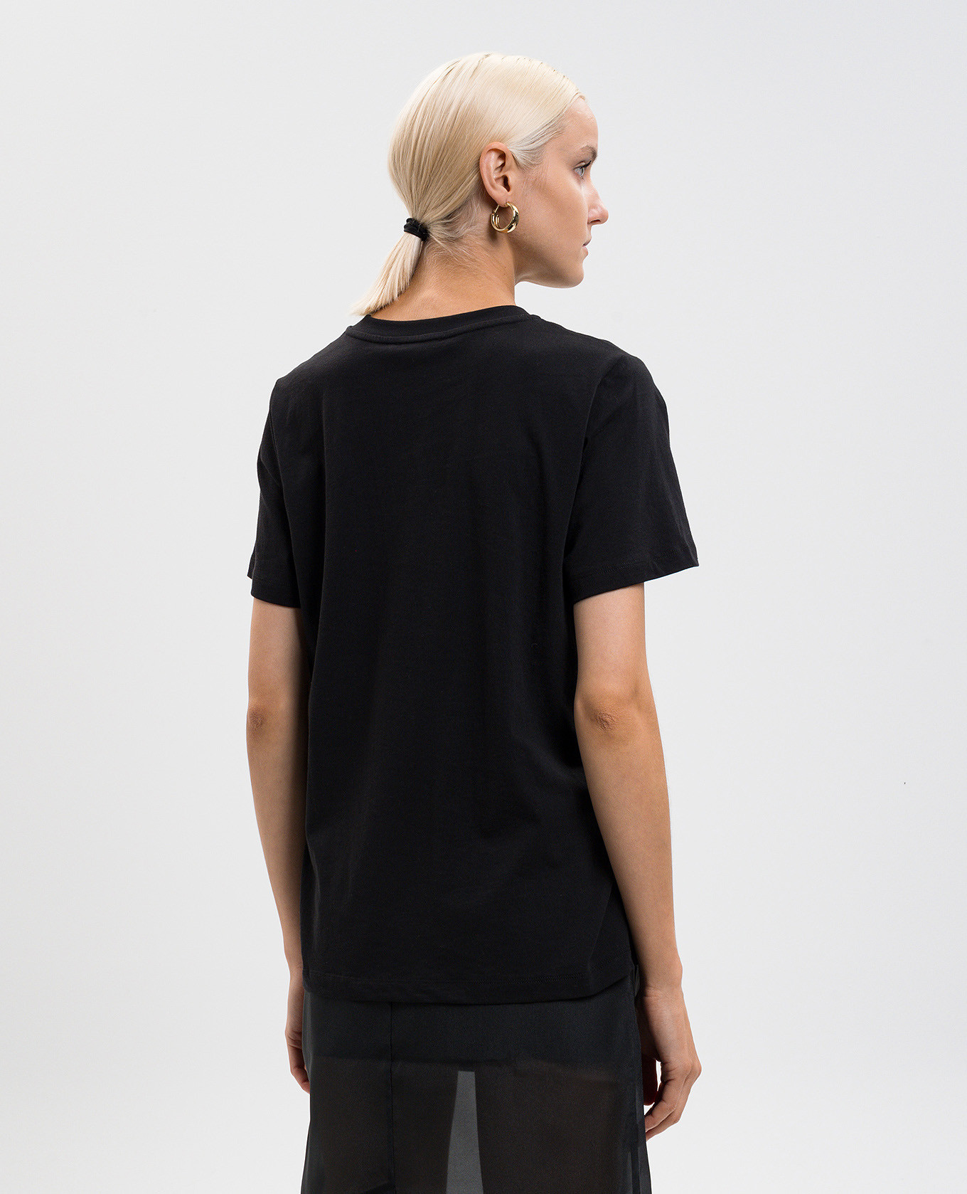 

Black T-shirt with logo Twinset
