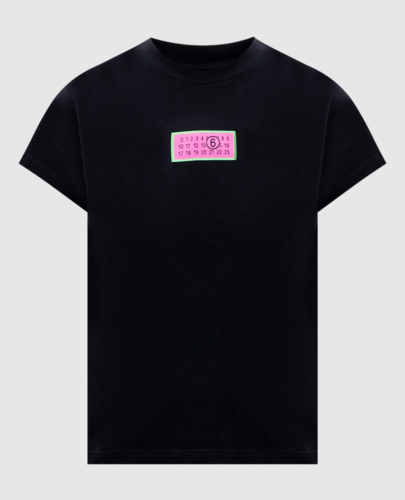 

Black t-shirt with logo patch Maison Margiela MM6