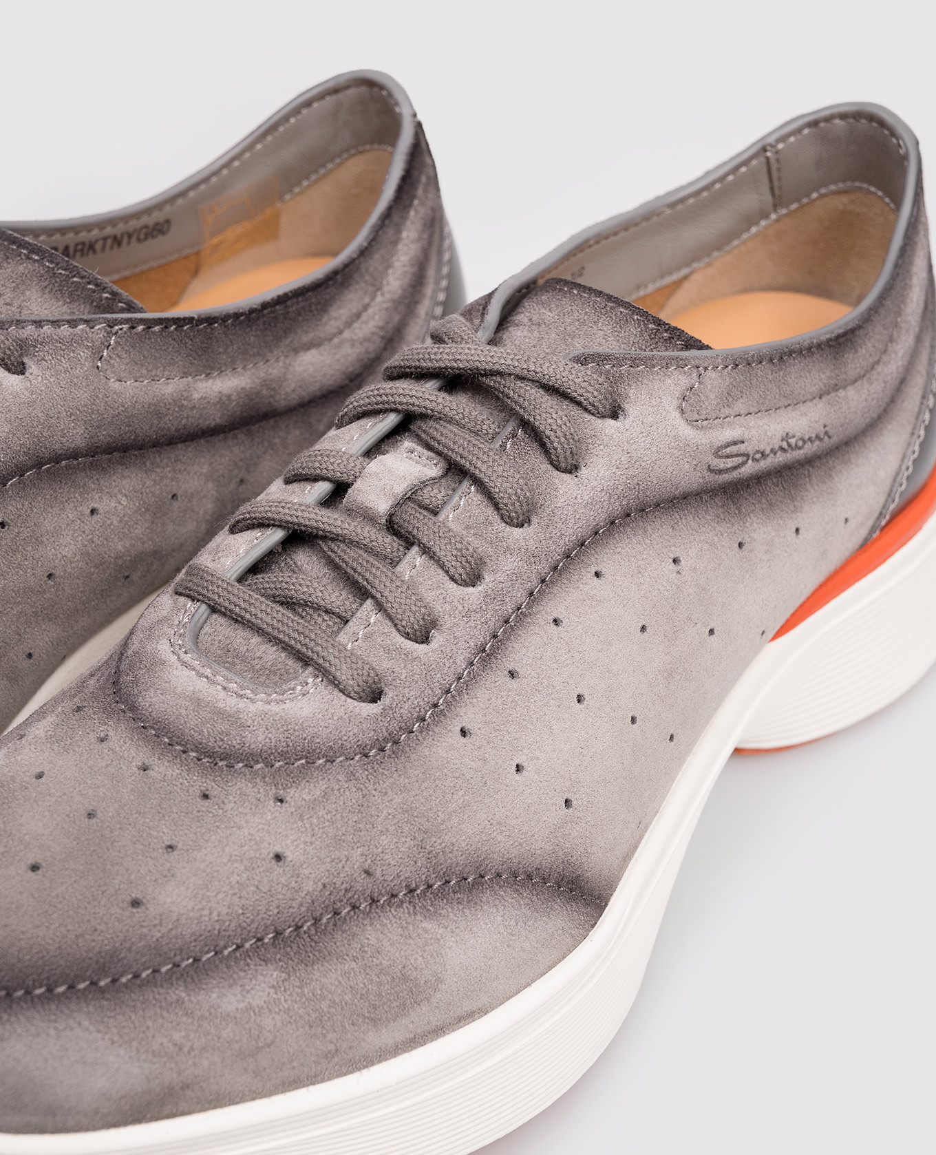 

Bounce grey suede sneakers Santoni