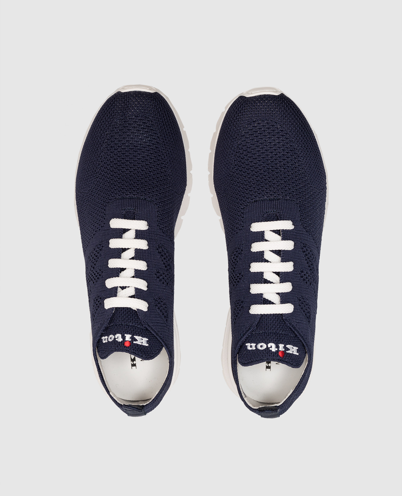 

Blue sneakers with logo Kiton