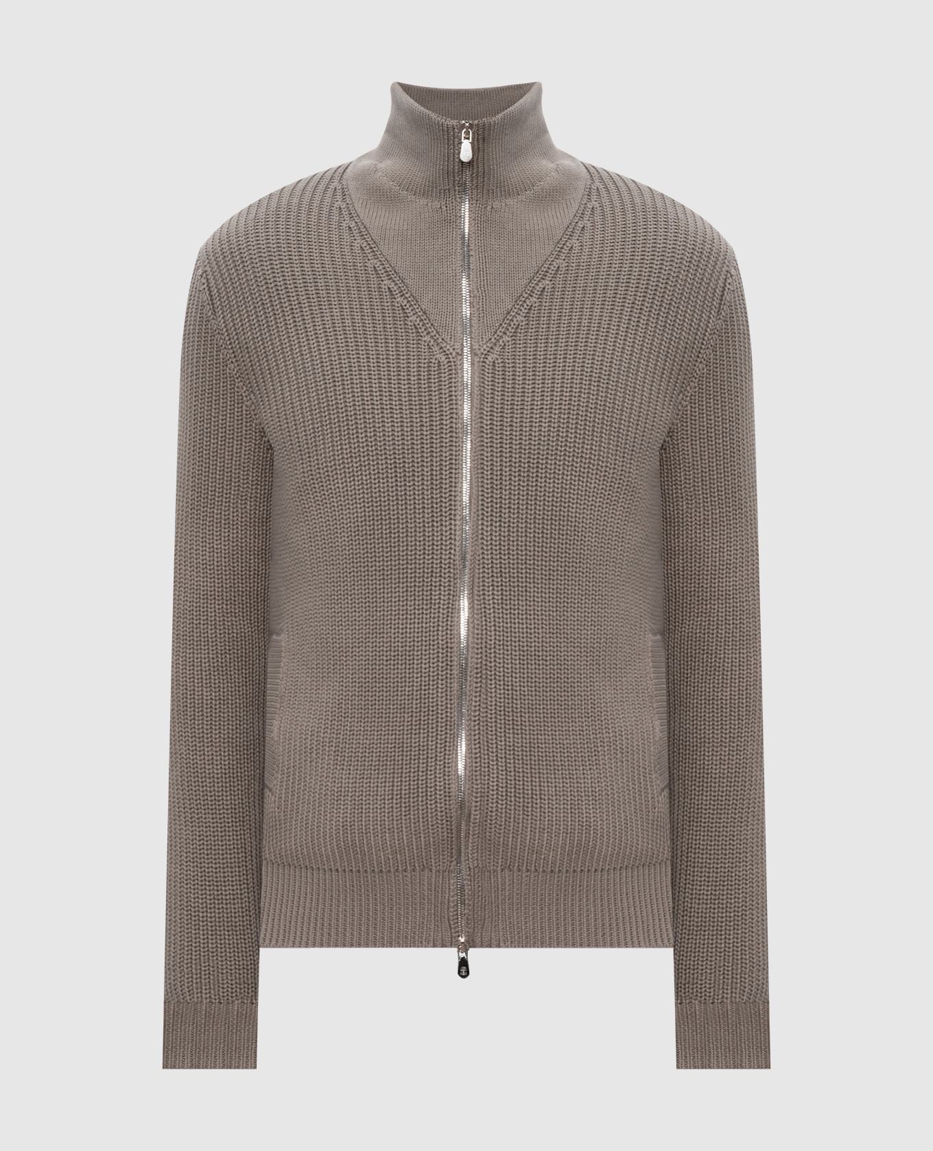 

Khaki cardigan Brunello Cucinelli