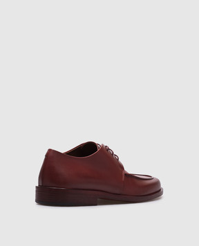 Marsell Burgundy leather Mocasso derby shoes MW8370P011