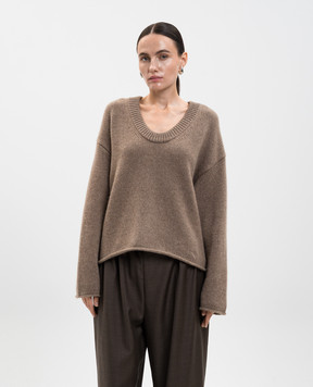 Loulou de Saison Brown DERRY cashmere sweater DERRY