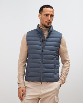 MooRER Blue down vest CALAF S3 CALAFS3
