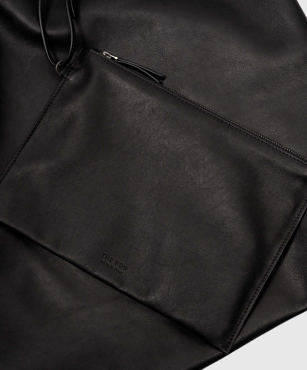 The Row - Bindle 3 black leather bag W1623L108 - shop with