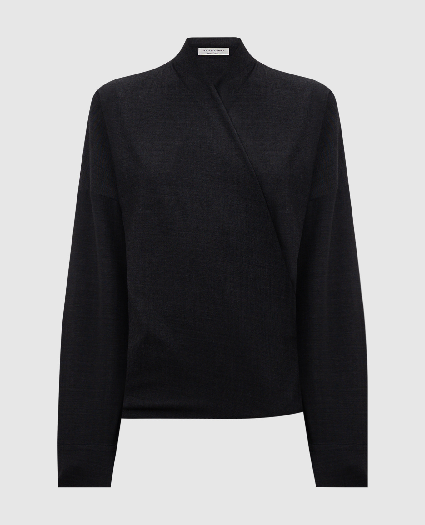 

Gray blouse with a smell of wool Philosophy di Lorenzo Serafini, Grey
