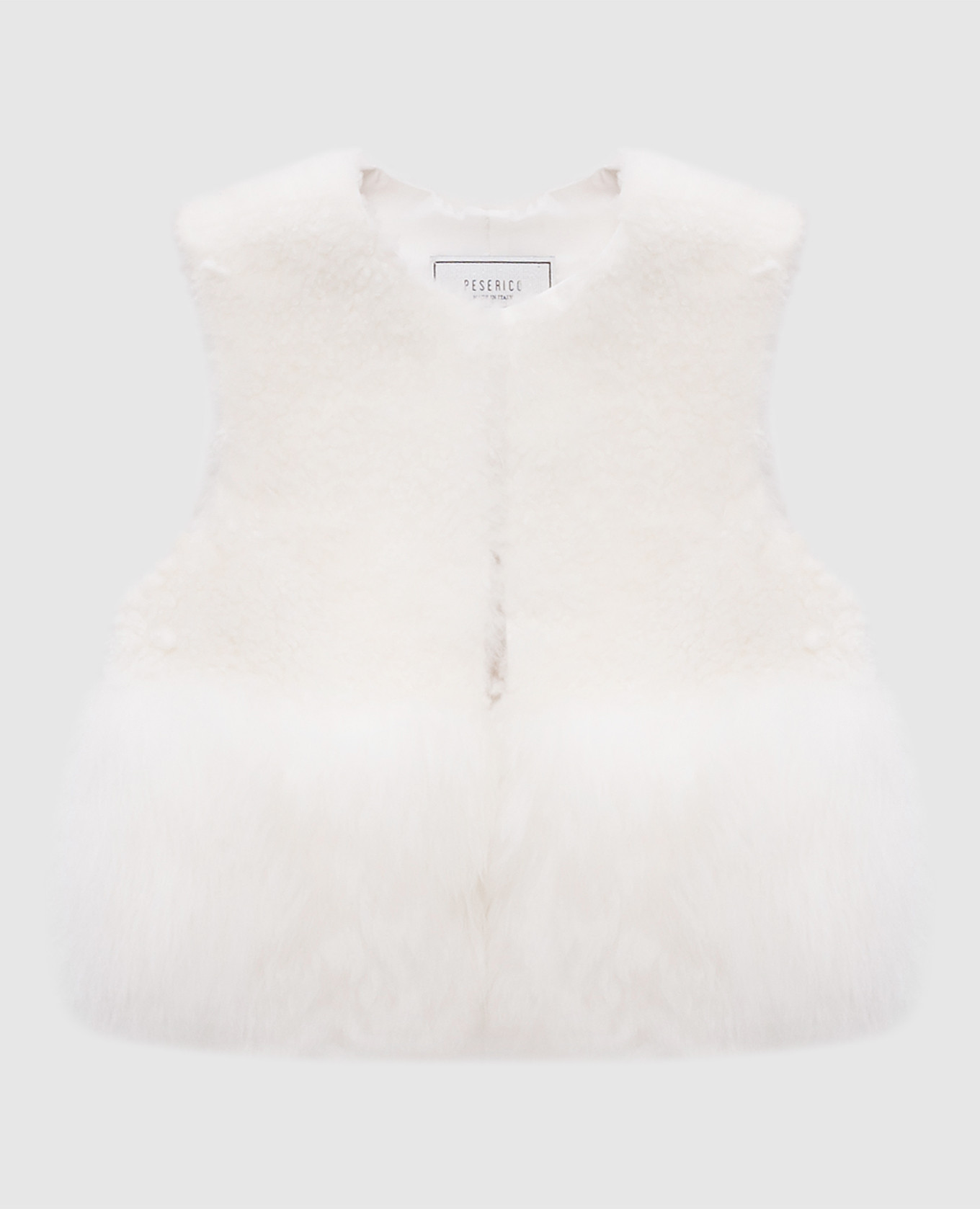 

White fur vest Peserico, Белый