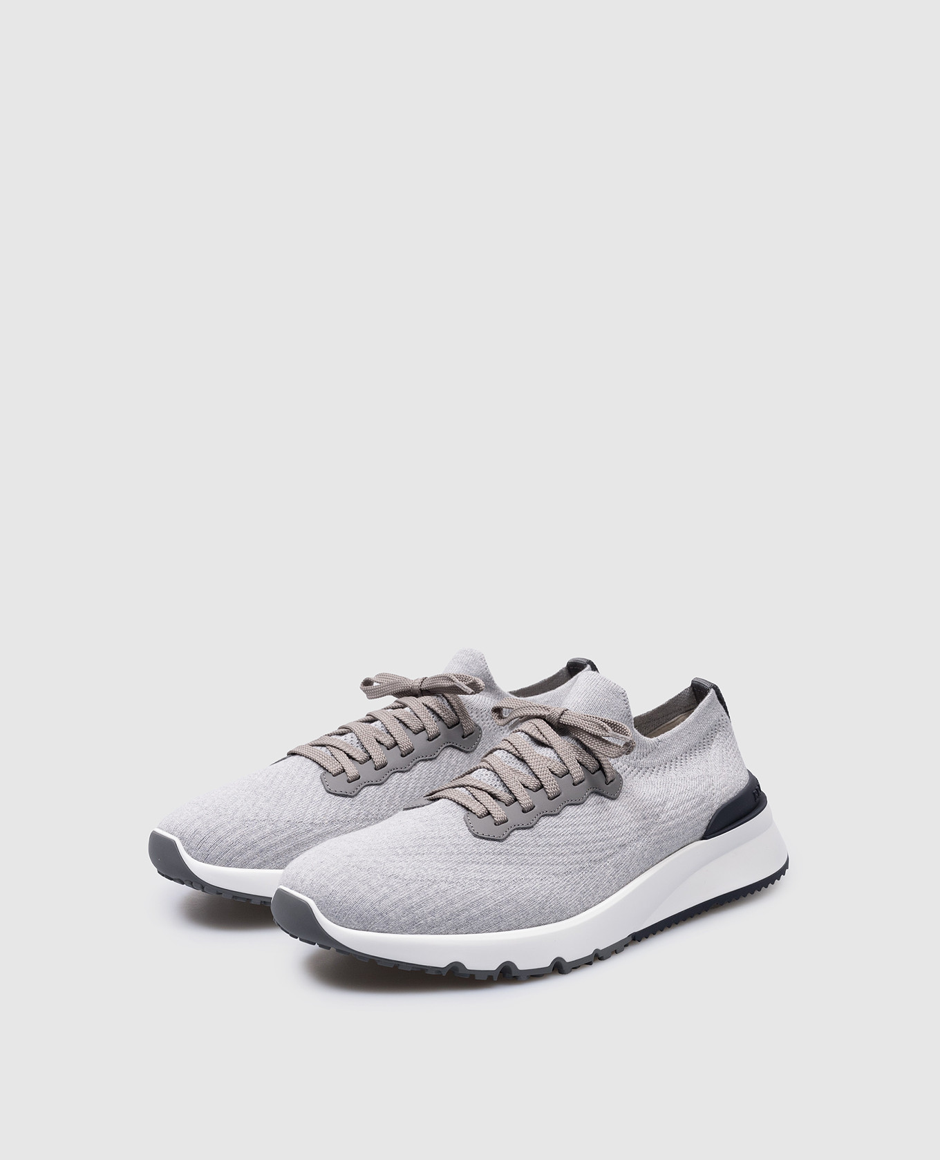 

Gray sneakers with a logo Brunello Cucinelli, Grey