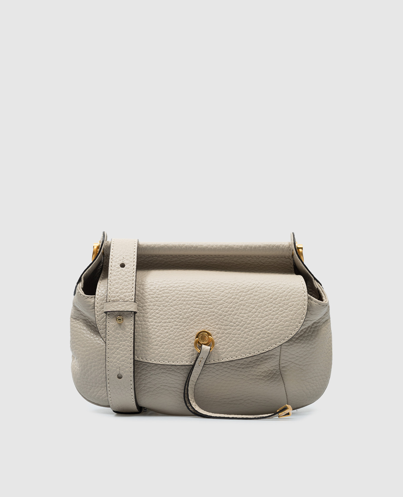 

Pilar beige leather bag with logo Gianni Chiarini