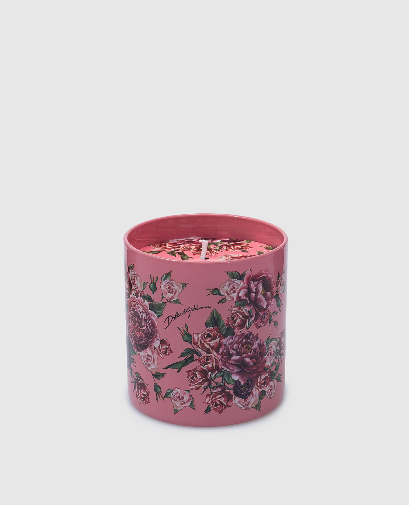

Scented candle with musky rose scent in a glass candle holder Dolce&Gabbana, Pink