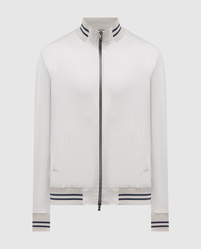CAPOBIANCO Grey sports jacket with logo 18M454YA004856