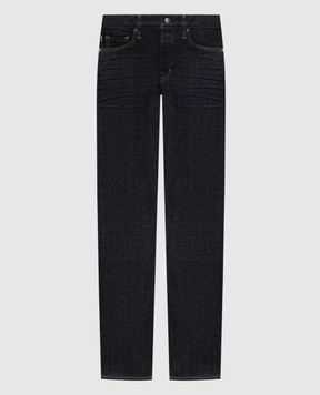 Tom Ford Blue jeans with logo patch DPH001DMC082
