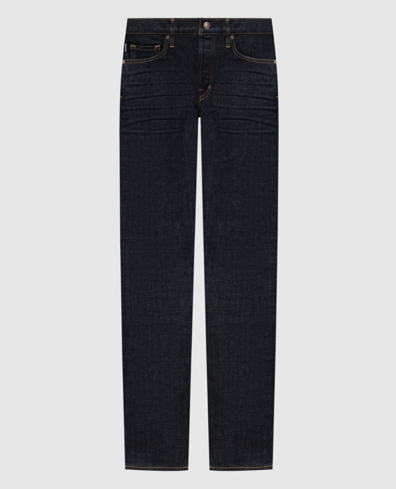 Blue jeans with logo patch Tom Ford