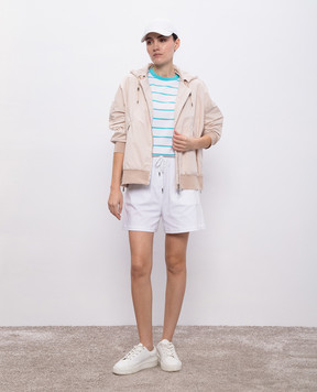 MooRER Beige down jacket GHENDA GHENDASTP