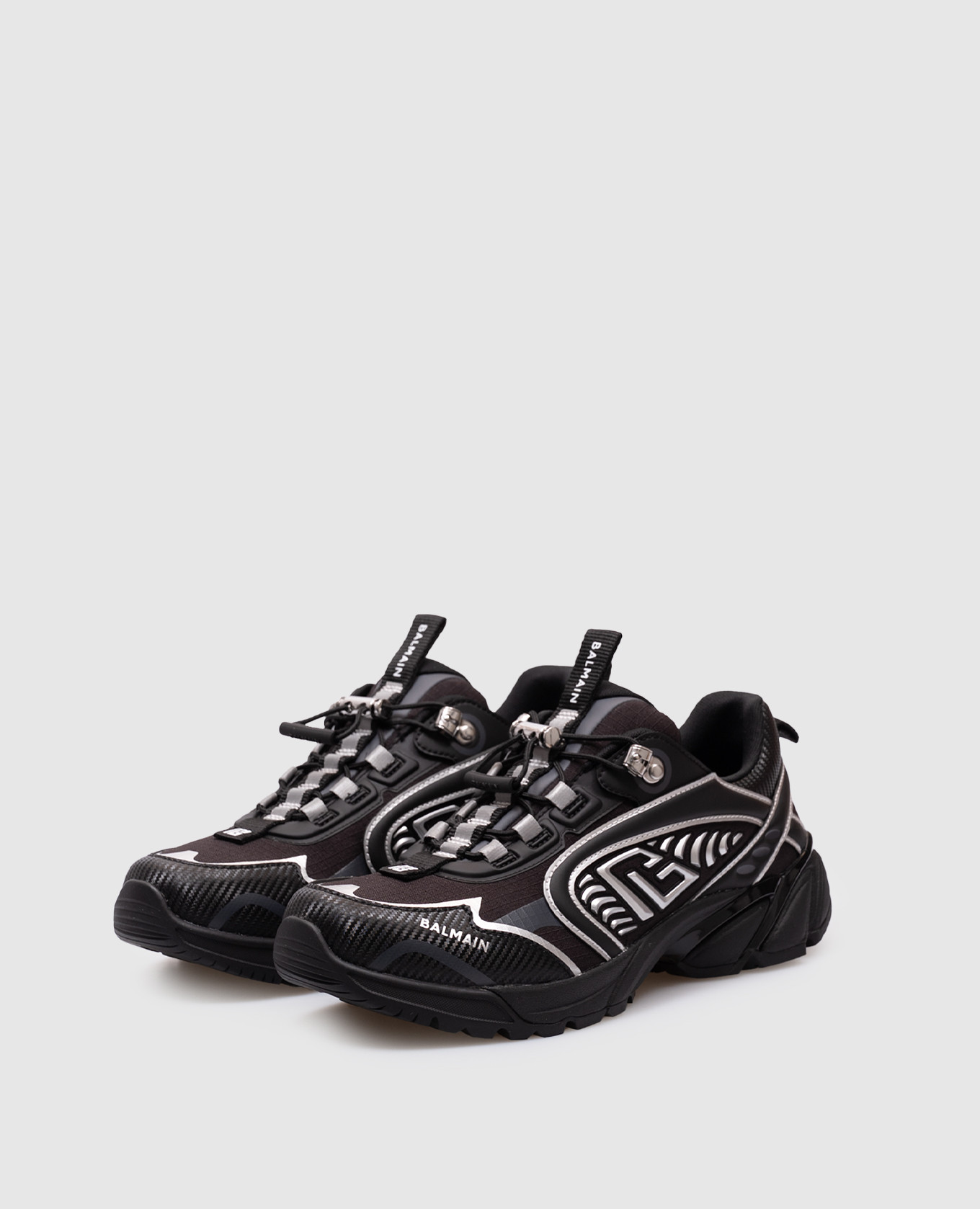 

Black Cosmic Dust sneakers with logo Balmain