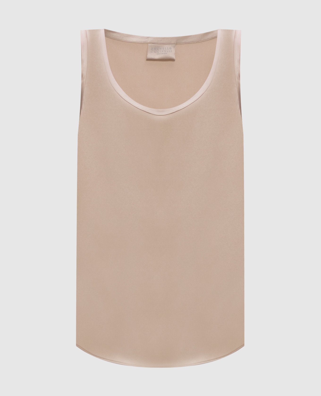 

Beige silk top Brunello Cucinelli