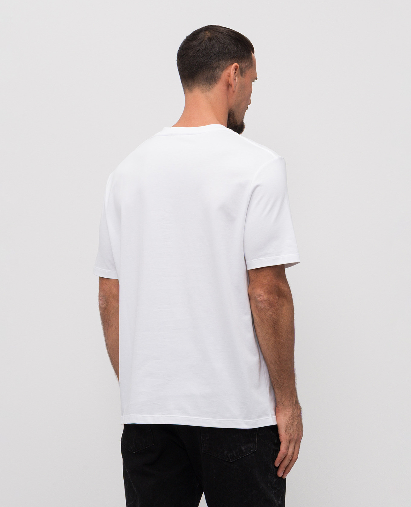 

White T-shirt with textured logo print Balmain