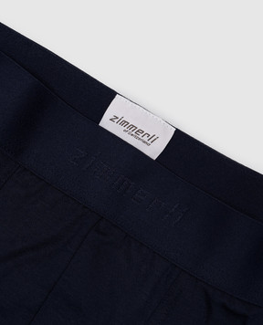 Zimmerli Blue boxer briefs with logo 7001343