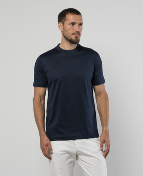 Canali Blue T-shirt MJ00002T0356