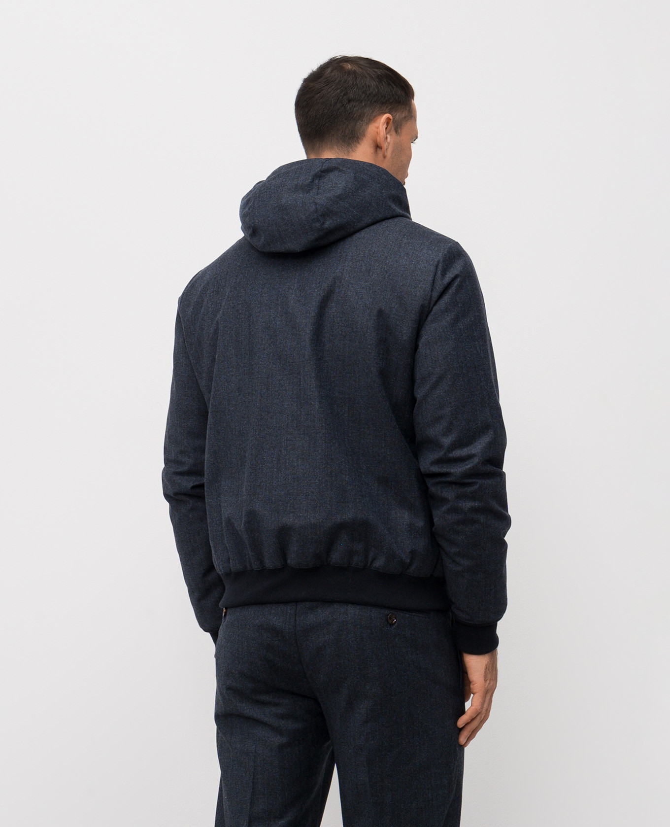 

ONIRO blue wool down jacket MooRER