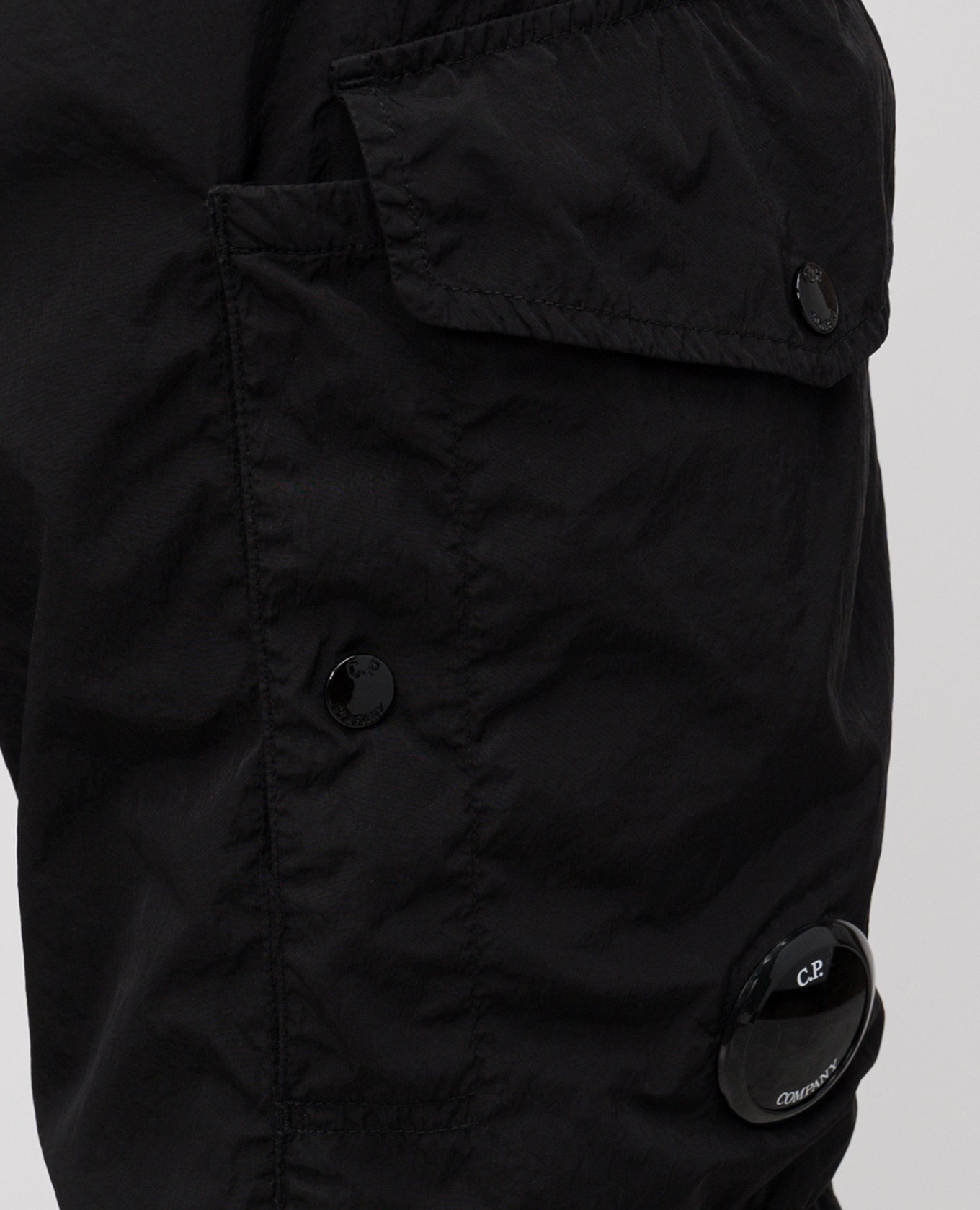 

Black cargo pants with patch C.P. Company