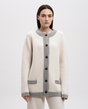 LISA YANG Aera white cashmere cardigan 2024300