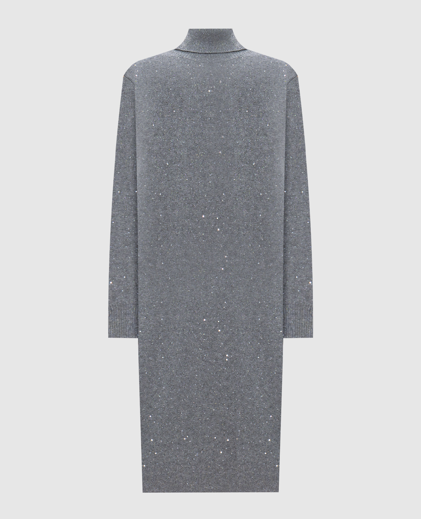 

Gray wool and cashmere dress with lurex and sequins Peserico, Grey