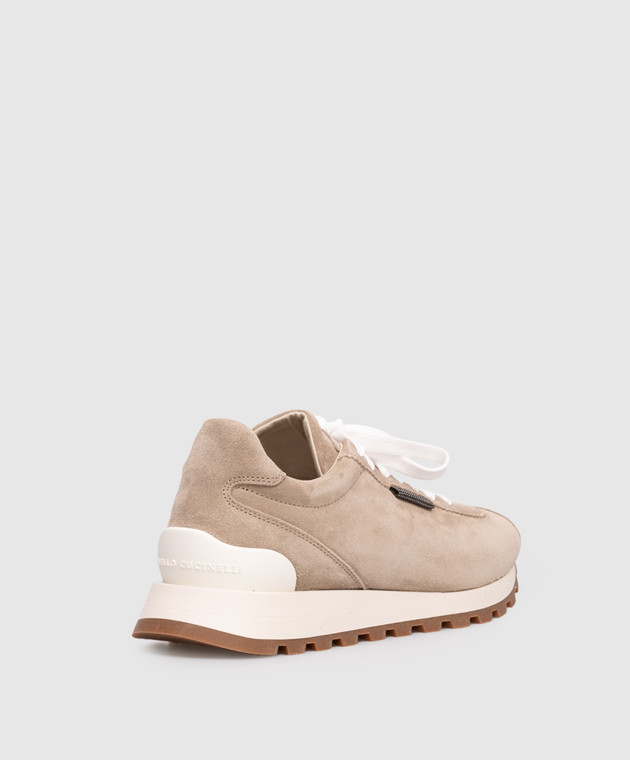 スニーカー BRUNELLO CUCINELLI Sneakers & Slip-On (MZSFG2110 C4181) Brunello Cucinelli - Beige suede sneakers with logo