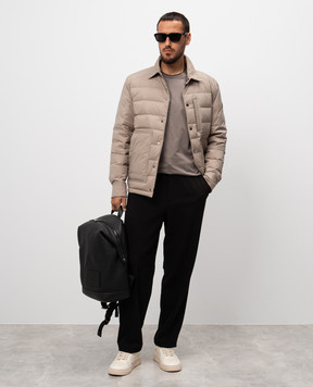 Moncler Bassies beige down jacket J20911G00010595FK