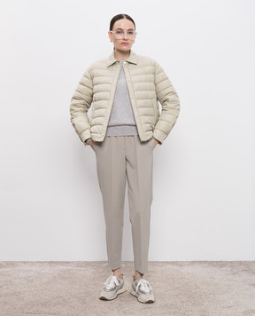 Peserico Gray wool, silk and cashmere jumper A99297F129283A